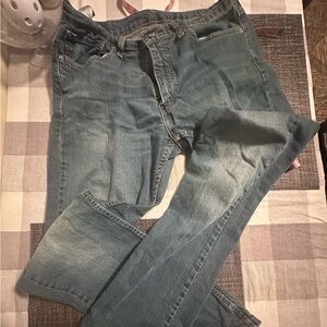 Levi’s 513 faded/worn vintage blue jeans 34x32